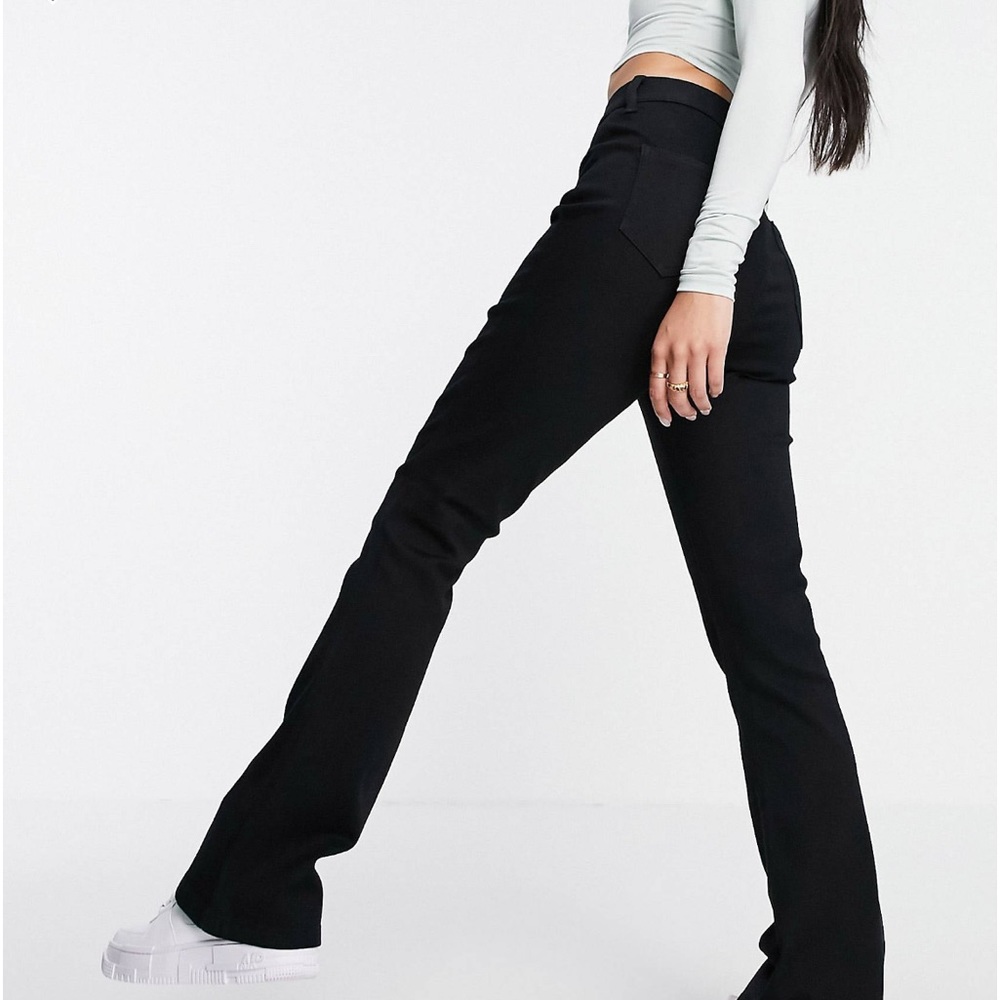 ASOS black flared jeans